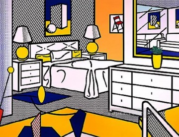 Abstracto famoso Painting - interior con móvil 1992 Artistas POP